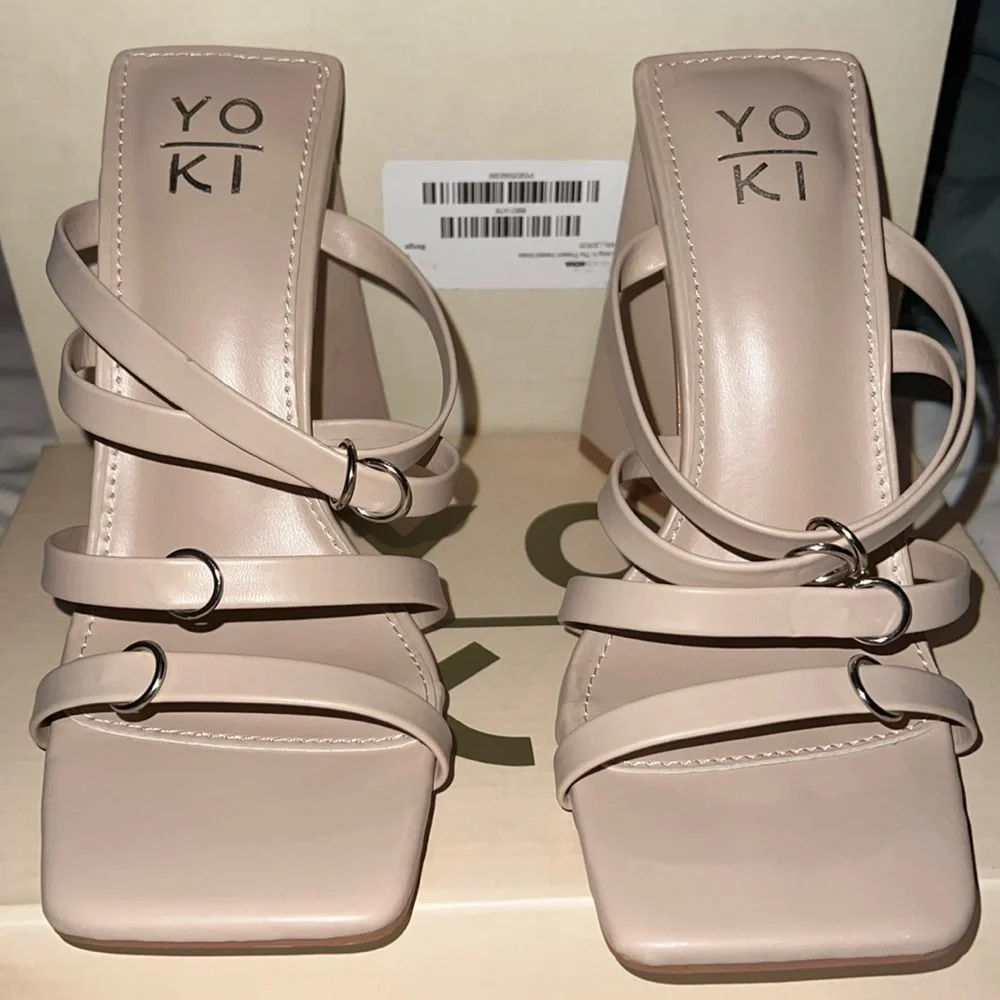 Yoki Straps Heeled Sandals.